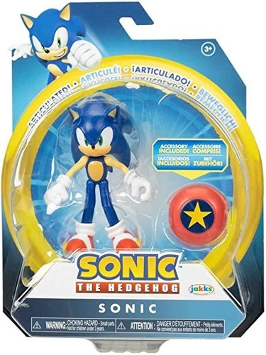 Muñeco Sonic The Hedgehog Sonic Accesorios/articulable Org.