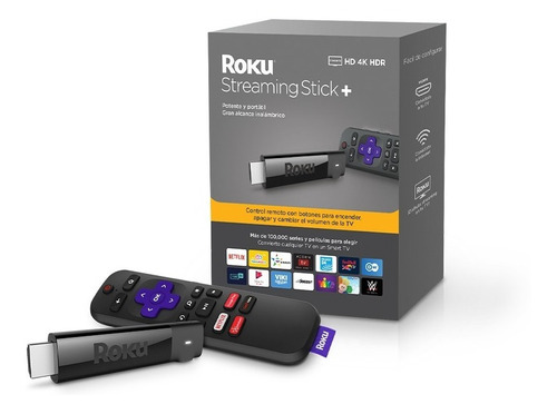  Roku Streaming Stick+ 3810 4k Control Por Voz Disney+ Netfl
