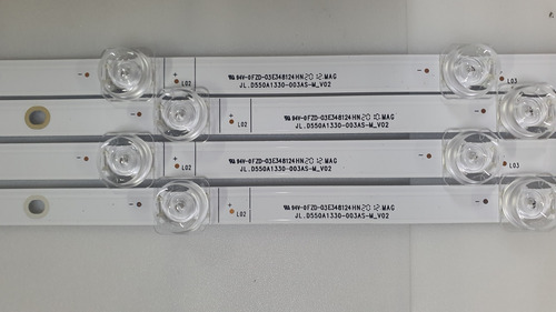 Kit 4 Tiras De 10 Leds Hisense 55r6000fm 55h6f 55r7f Nuevos