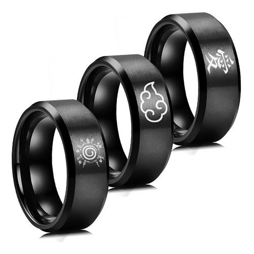 Imagen 2 de 5 de Anillo Naruto Dragon Ball One Piece Con Tu Anime Favorito