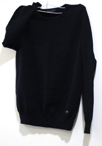 Sweater Negro Yd Collection Mujer T- M Hombro 42 Cm Largo 