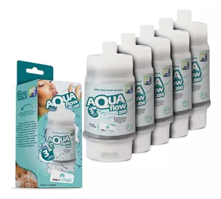 Refil Filtro De Agua Aquaflow 200 - Kit 5