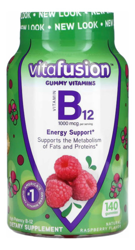 Vitamina B12 Vitafusion Sabor Frambuesa, 60 Gomitas