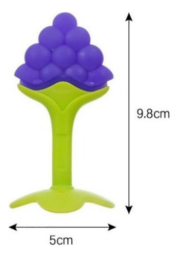 Mordedor De Silicona Rasca Encías Bebé Frutas Set 3pcs