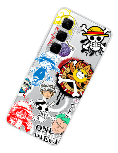 Funda Para Infinix Patrón One Piece Mugiwaras Anime Case One Piece Hot 50i