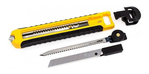 Imagen 3 de 3 de Cuchillo Doble Hoja De Sierra 8mm Corta Carton 12.5mm Olfa