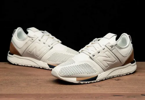 T nis New Balance 247 Luxe Original Branco E Marrom MercadoLivre