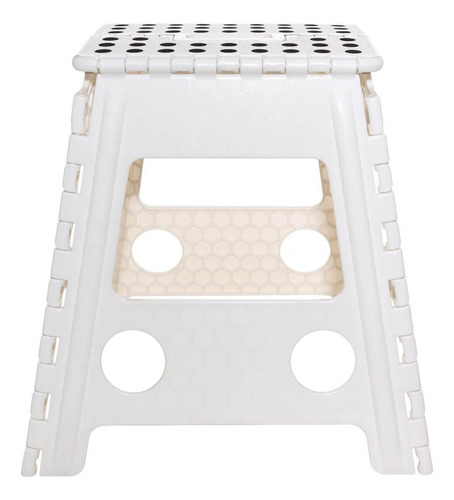 Banqueta Dobrável Plastico Portatil Retratil Multiuso 45cm