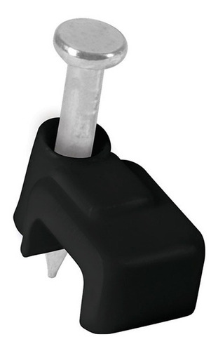 Grapas Para Cable Plano, Negras 3 X 6 Mm