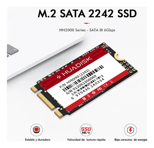 Disco Duro Ssd Huadisk M.2 Sata3 2242 De 1 Tb Para Computado