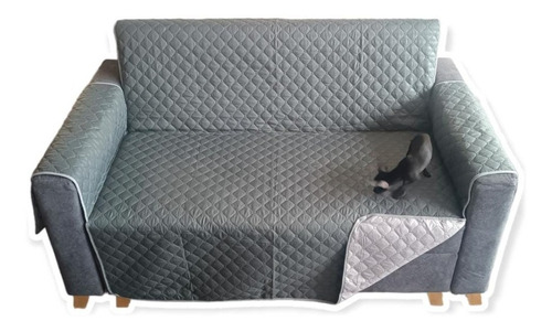 Protector Sofa, Forro, Mueble, Doble Faz 4 Puestos