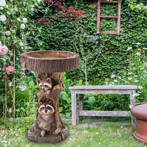 Alimentador De Resina Para Jardín, Baño De Pájaros,