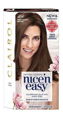 Coloración Permanente Cab Clairol Nice 'n Easy Hair Color 4w