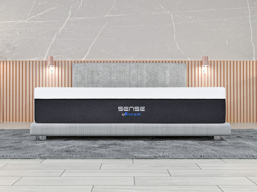 Colchón En Caja Individual Udream Memory Foam Modelo Sense