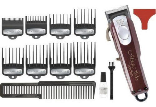 Aparador Cabelo Magic Clip Cordless Prata/vermelha Wahl