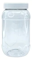 Comprar Pack 10 Frascos Envases Botes Tarros Plástico Con Tapa 500ml