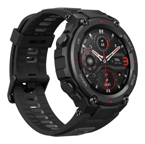 Imagen 4 de 5 de Smartwatch Amazfit Sport T-Rex Pro 1.3" caja 47.7mm de policarbonato meteorite black malla meteorite black de silicona A2013