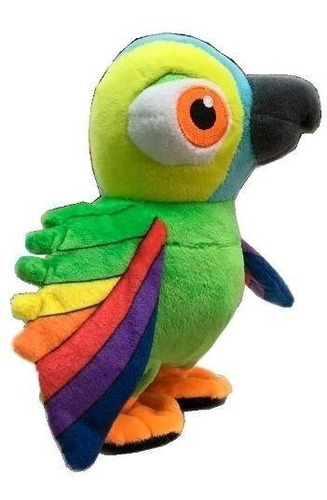 Imagen 2 de 5 de Peluche De La Granja De Zenon Lorito Pepe 22 Cm