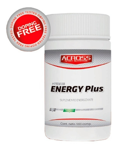 Suplementos Across - Energy Plus - Cafeina - 100 Comprimidos