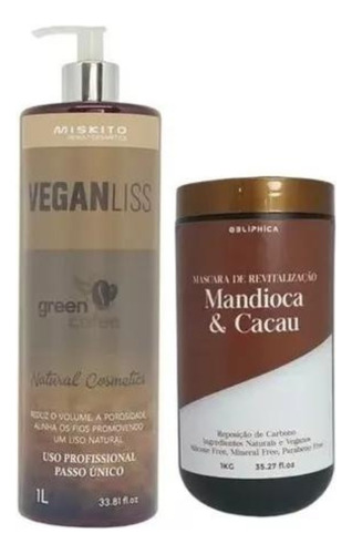Meskito Vegan Liss + Mascara Mandioca & Cacau-1l/1kg