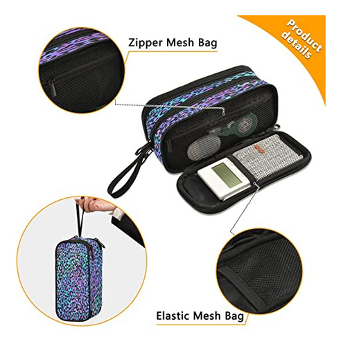 Estuche Para Lápices Estampado De Leopardo Grande