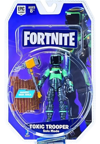 Fortnite Muñeco Toxic Trooper Solo Mode Epic Game Articulado