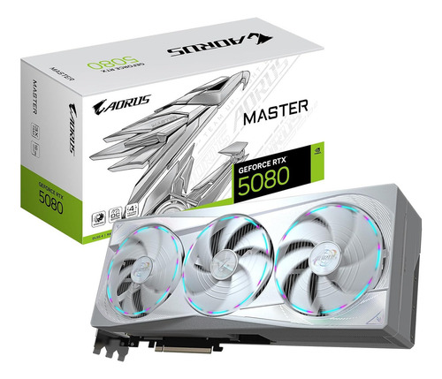 Vga Gigabyte Aorus Geforce Rtx 5080 Master Ice 16gb, Gddr7