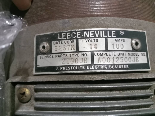 Alternador Mack 100 Amps Lecee Neville 14v