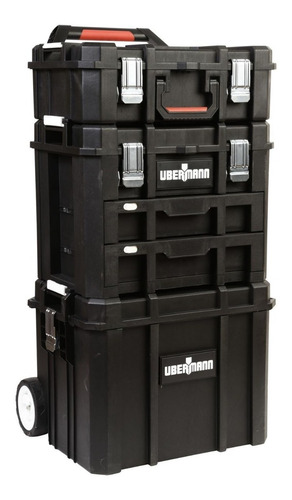 Caja Carro Herramientas 3 En 1 Impermeable Modular + Ruedas