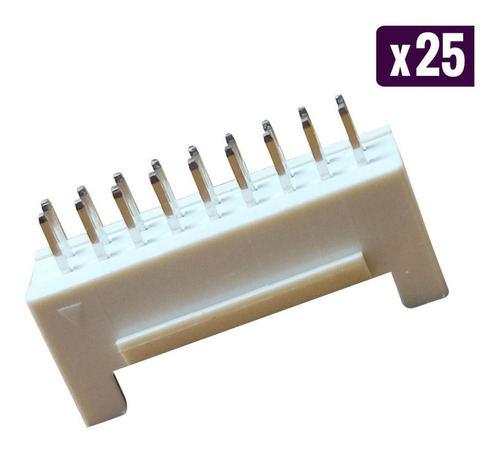Conector Pci Molex 18 Pines Hembra Recto - Pack De 25 Unid.