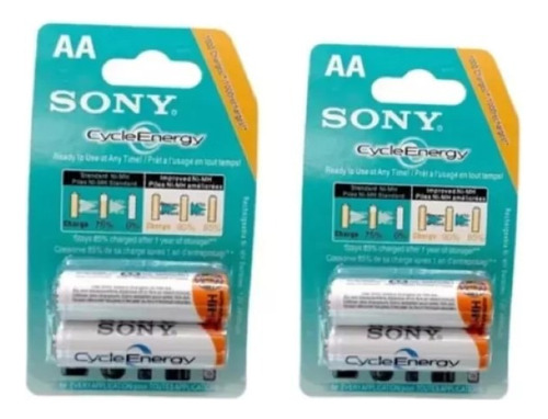 Bateria Pila  Aa Recargable Sony X2