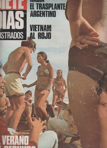 Revista Siete Dias * Polemica En El Bar - Año 1968 Nº 40