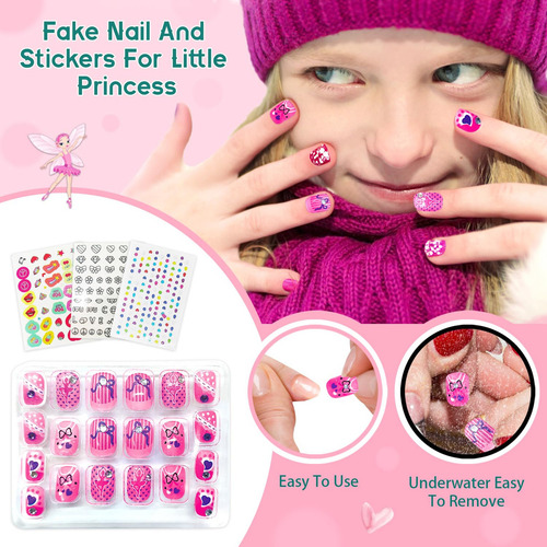 Jgo Esmaltes De Uñas Para Niñas Kit De Uñas Para Niños De 7