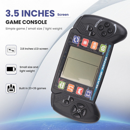 Consola De Videojuegos Portátil Pocket Lcd Brick Of 3