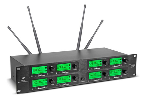 Sistema De Micrófono Inalámbrico Micrófonos De 8 Canales Uhf