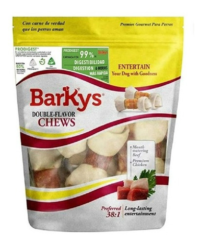 Huesos De Carnaza Comida Para  Perros Barkys (10 Piezas) 