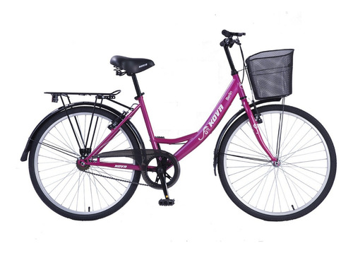 Bicicleta Rodado 26 Dama S/cambios La Sensación Color Fucsia