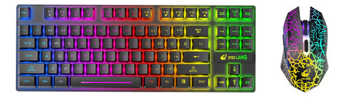 Juego De Teclado Y Mouse Inalámbricos Iluminados 2.4g Para