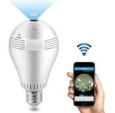 Camara Bombillo Seguridad Ip Panoramica 360° Wifi
