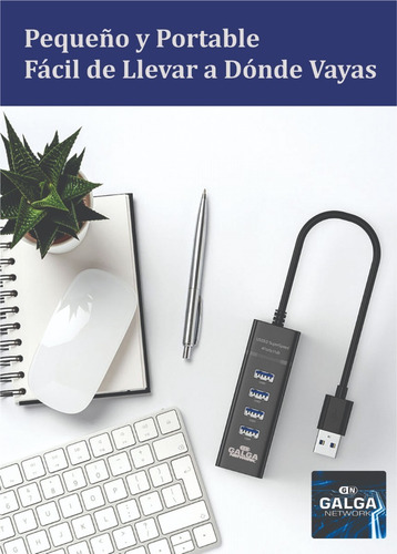 Imagen 8 de 10 de Docking Multiplica Usb 3.0 A 4 Puertos Usb Hub Adaptador