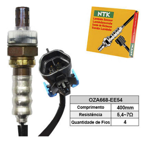 Sonda Lambda Pré Ntk Oza668.ee54 Prisma 1.0 1.4 2013 A 2015