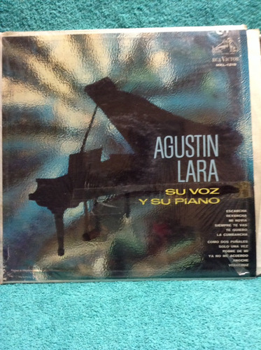 Lp Agustin Lara Su Voz  Y Su Piano