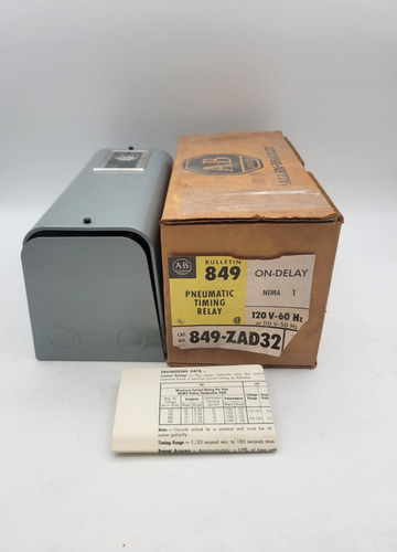 Allen-bradley 849-zad32 Bulletin 849 Pneumatic Timin Dda