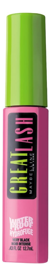 Máscara Pestañas Great Lash Waterproof Very Black Maybelline