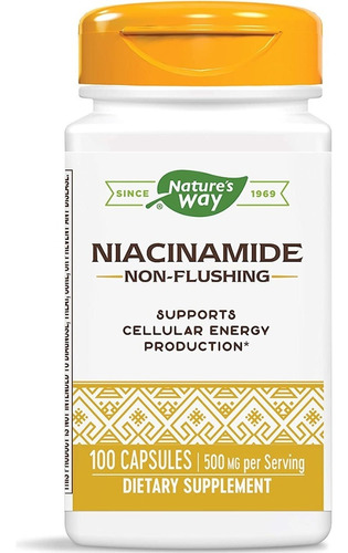 Niacinamida 100cap  Natures Way - - Unidad a $1322