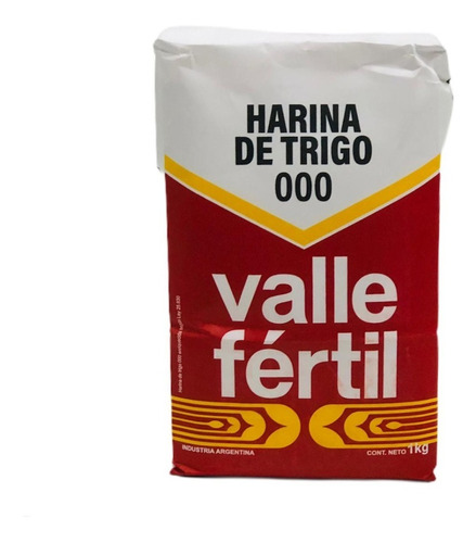 Harina Valle Fertil 000 X 1 Kg Pack De 10