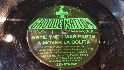 Artie The 1 Man Party A Mover La Colita Vinilo Maxi Usa 1995
