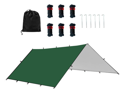 Hammock Rain Fly Camping Engranaje Impermeable Con Bolsa M