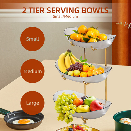Bandeja Para Servir, Tentempié O Tazón Para Frutas Y Verdura