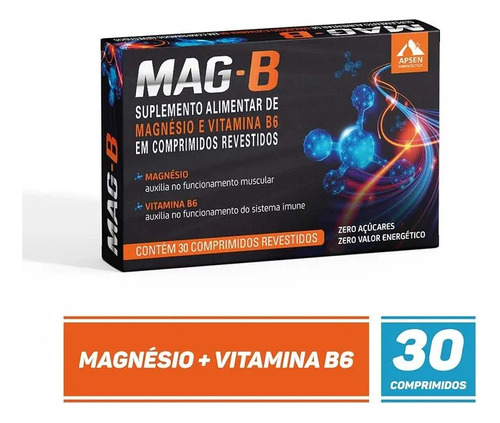 Mag-b Suplemento Alimentar C/30 Comprimidos Sem Sabor